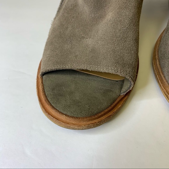 Dolce Vita Suede Leather Floppy Peep Toe Heels - Picture 10 of 12